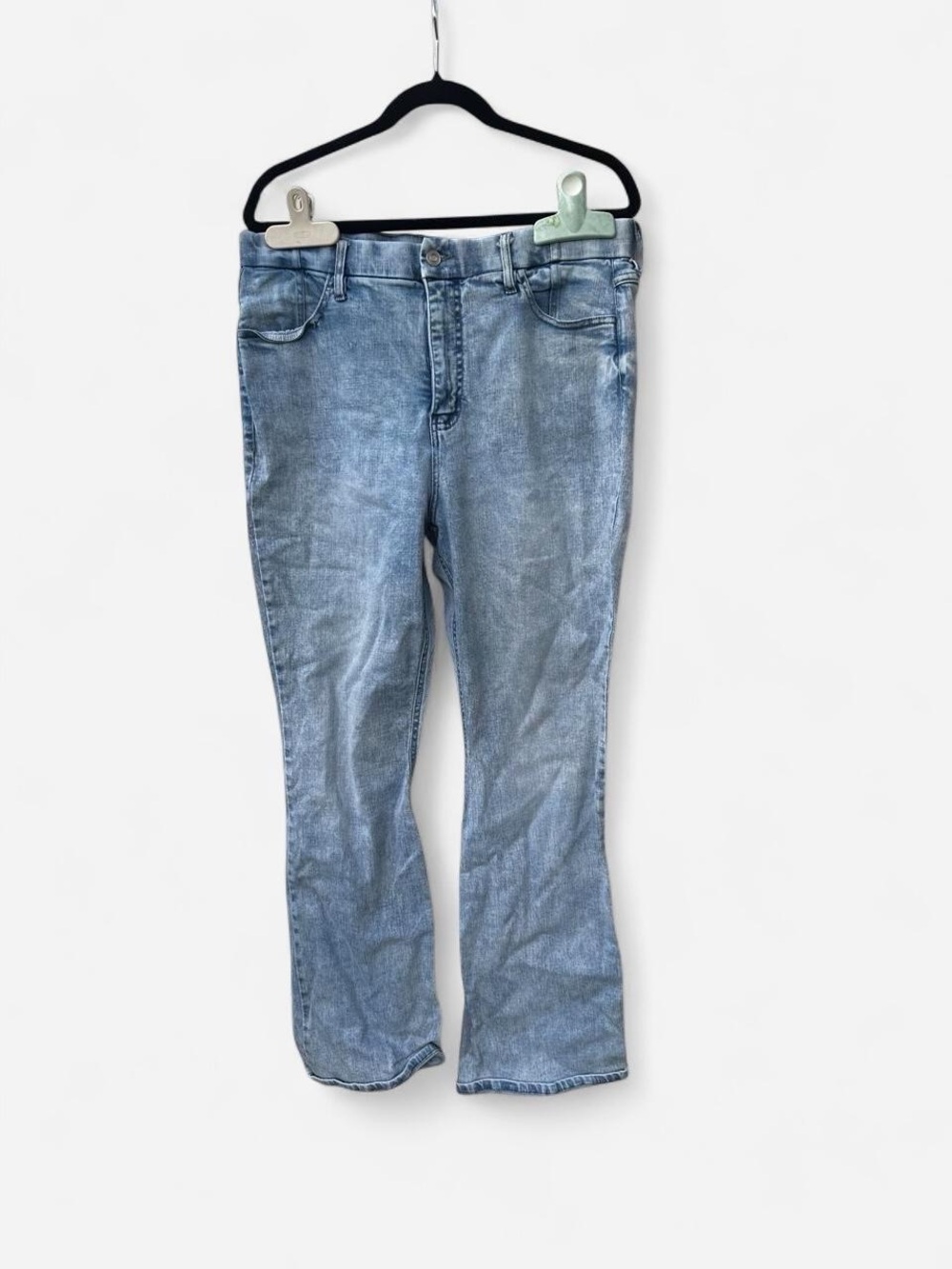 Fashion Nova Women's Light Blue Flare Jeans